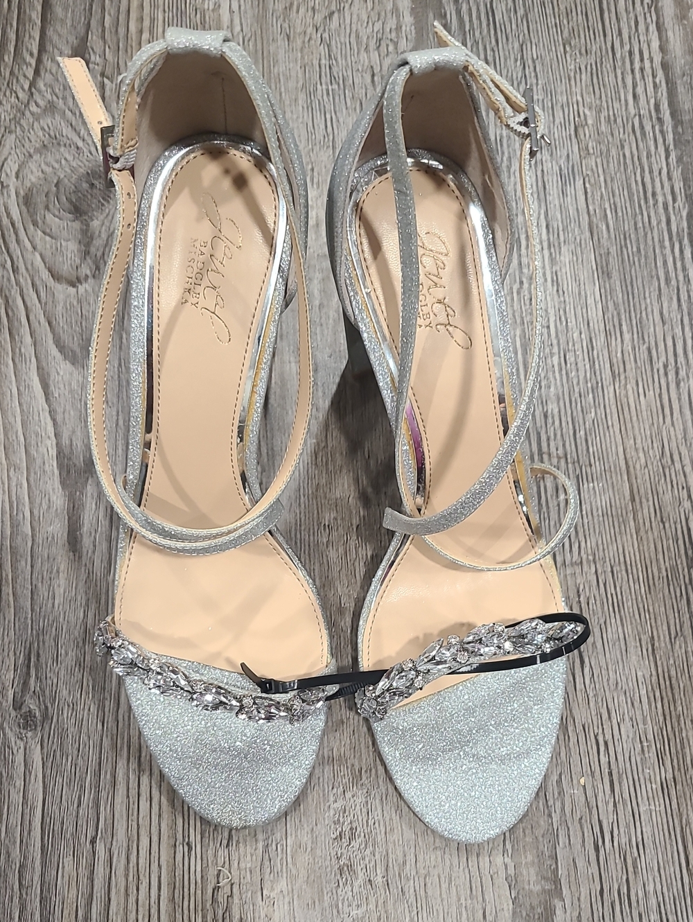 Jewel Badgley Mischka Giona Heels Size 8.5